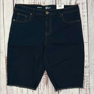 Style‎ & Co. Denim Bermuda Jean Shorts 12 NWT